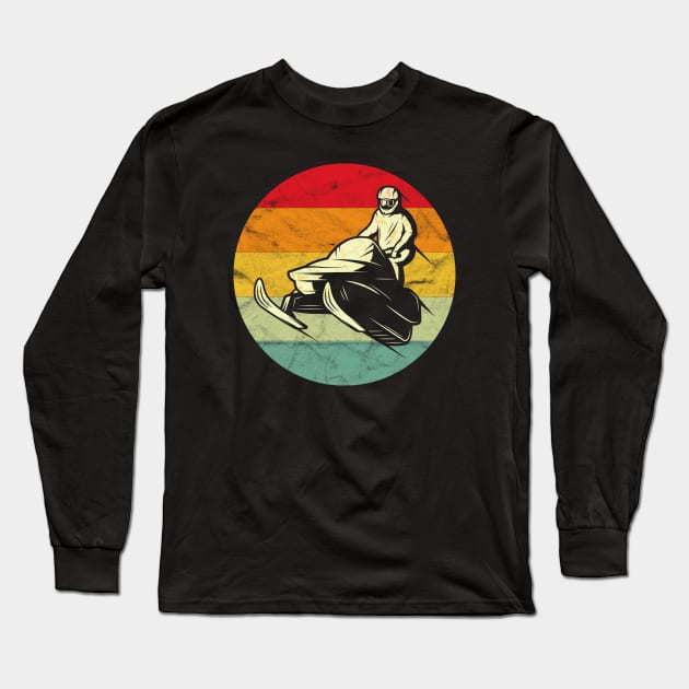 Snowmobile Retro Vintage, Snowmobile Long Sleeve T-Shirt by hibahouari1@outlook.com